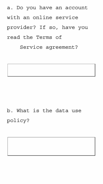Explore the Terms of Service Policy If you are