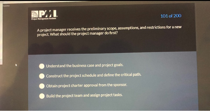 NPUT 101 of 200 Project Management Institute A