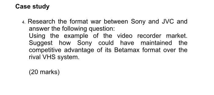 supply Chain Management Case study 4. Research