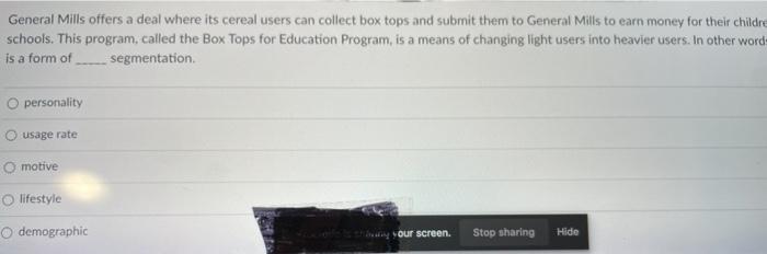 General Mills offers a deal where its cereal