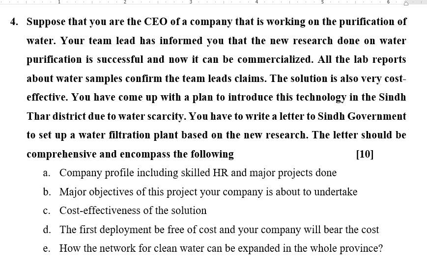 The question is about 20 points, write each