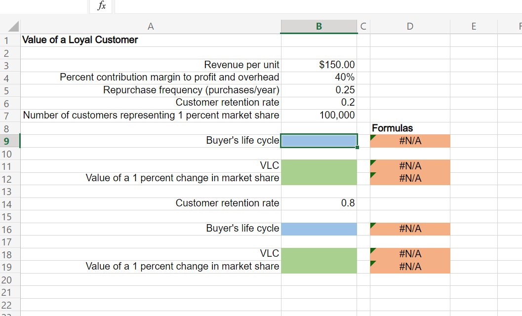 Excel Online Activity: VLC Assume that a customer