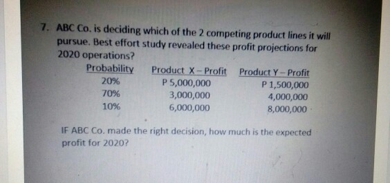 6. ABC Co. sells 4 models of its product labeled
