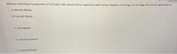 without receiving any payment, a YouTuber talks