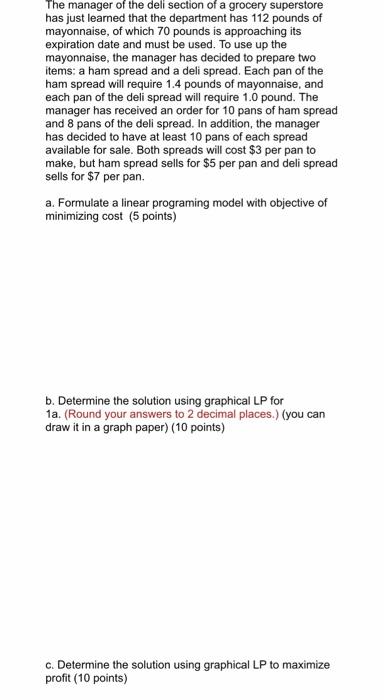 The manager of the deli section of a grocery