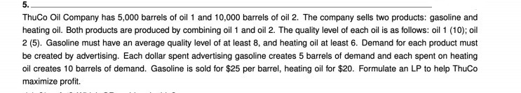 Use Gams to solve the model and interpret the