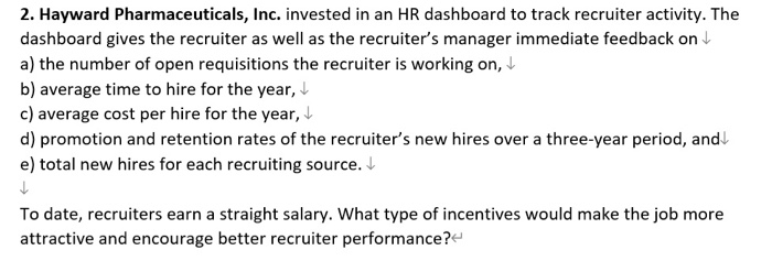 For Parts 1 through 2, please describe