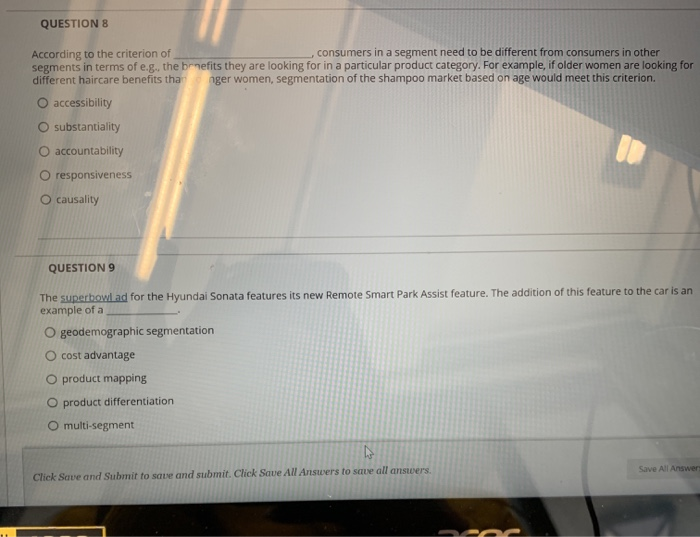 QUESTION 8 According to the criterion of