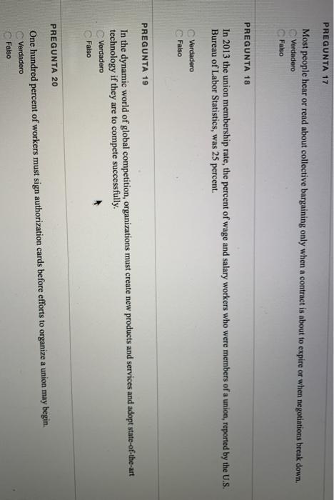 PREGUNTA 17 Most people hear or read about