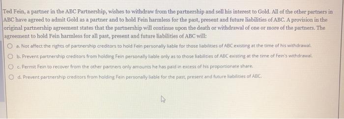 Ted Fein, a partner in the ABC Partnership,