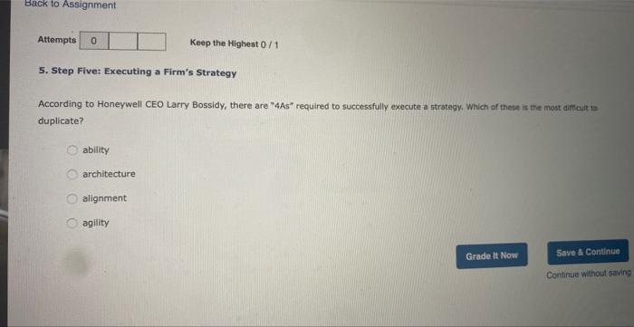 Which of these strategies addresses the question