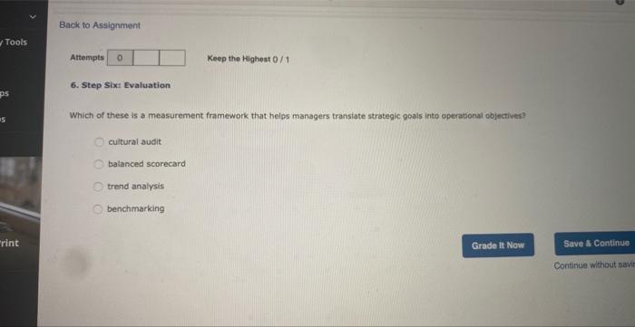 Which of these strategies addresses the question