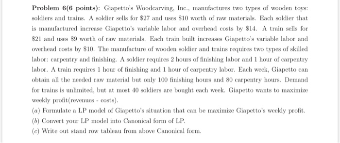 Problem 5(4 points): Solve following LP problem