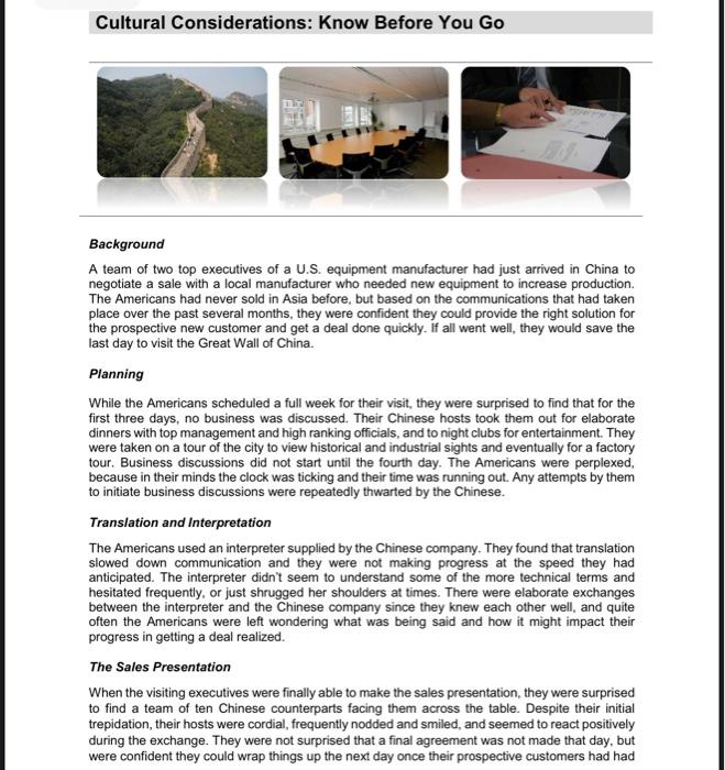 answer all questions please Cultural