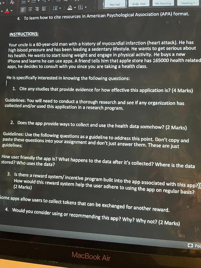 Normal Body Text No Spacing Heading 1 A~ 4. To