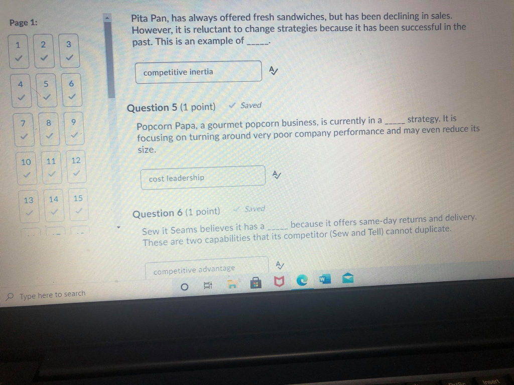 It is fill in a blank question, not a