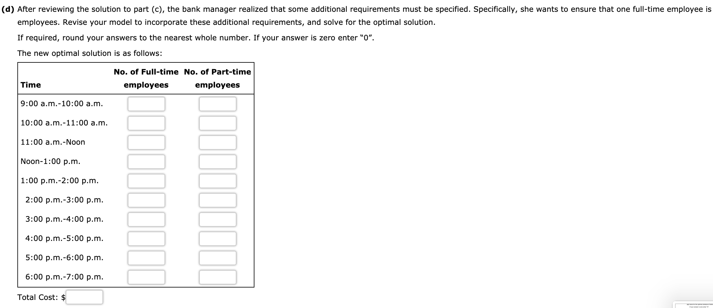 The bank is working to develop an efficient work