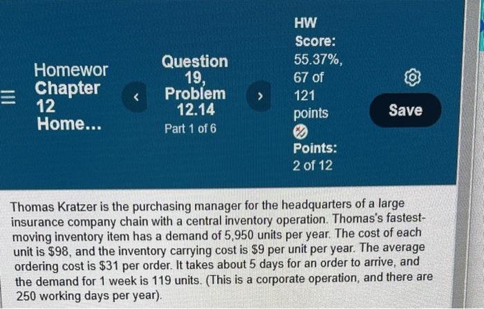 Question 19. Part 1-6. Please show step by step