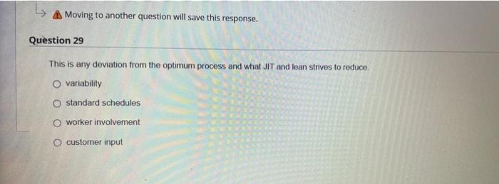 Moving to another question will save this