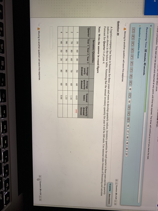 De taken once Completion This test can be saved