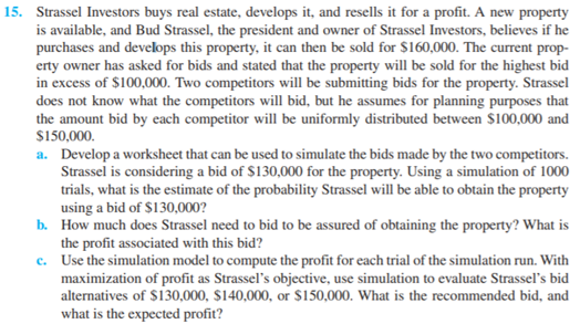 Please Solve through excel and show formulas.