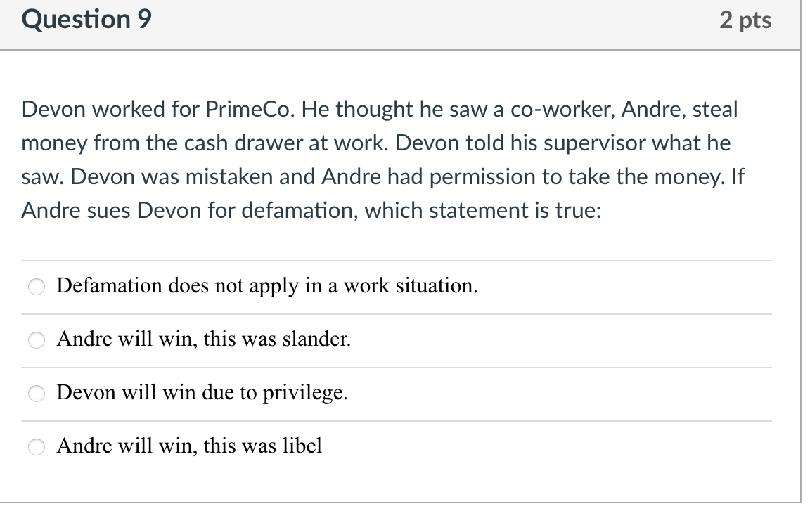 PLS HELP ASAP Question 9 2 pts Devon worked for