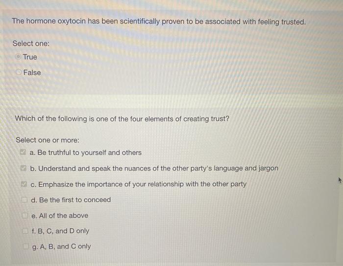 In a negotiation, a concession by one party