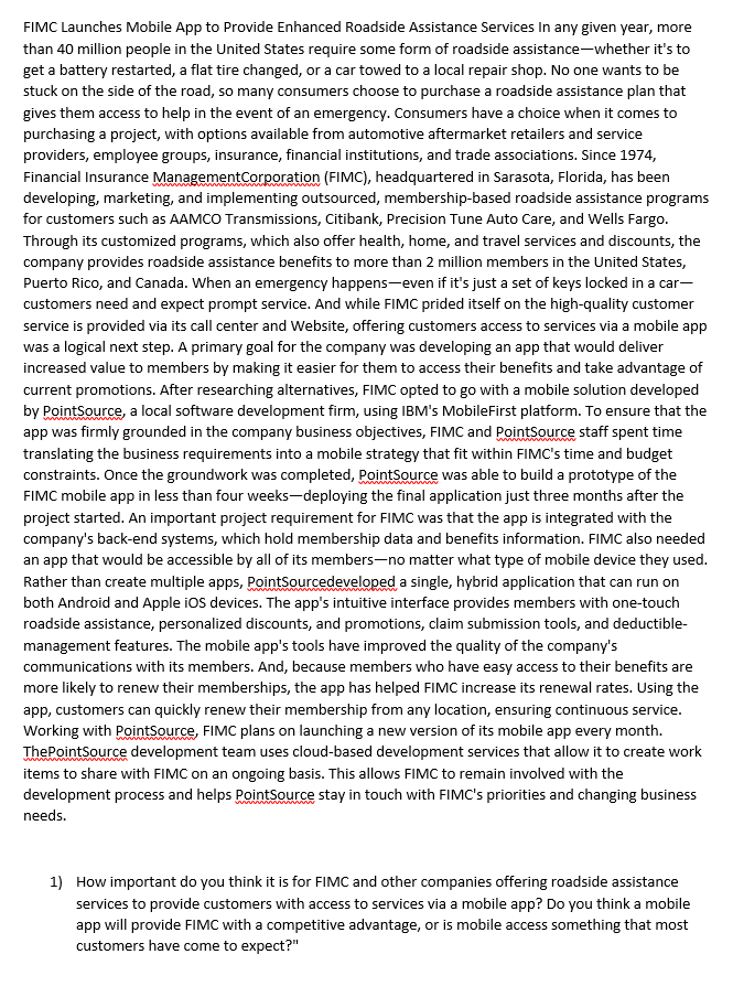 FIMC Launches Mobile App to Provide Enhanced