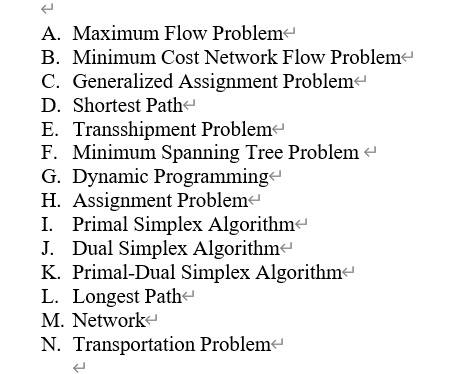 2 For each statement below (1-15) fill-in the
