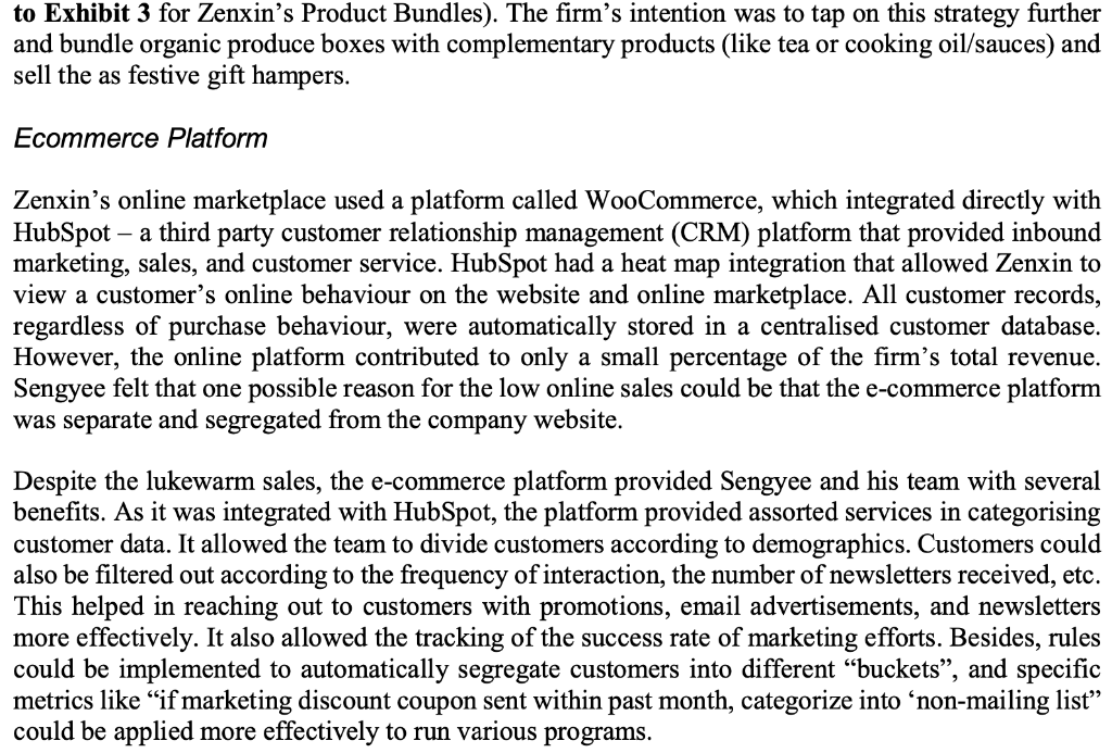 Assess Zenxin's existing digital marketing