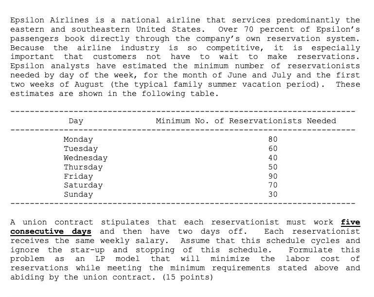 Epsilon Airlines is a national airline that