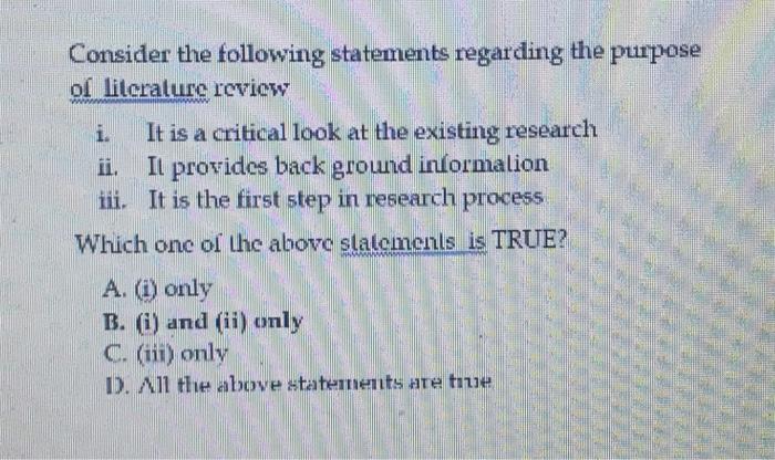 Consider the following statements regarding the