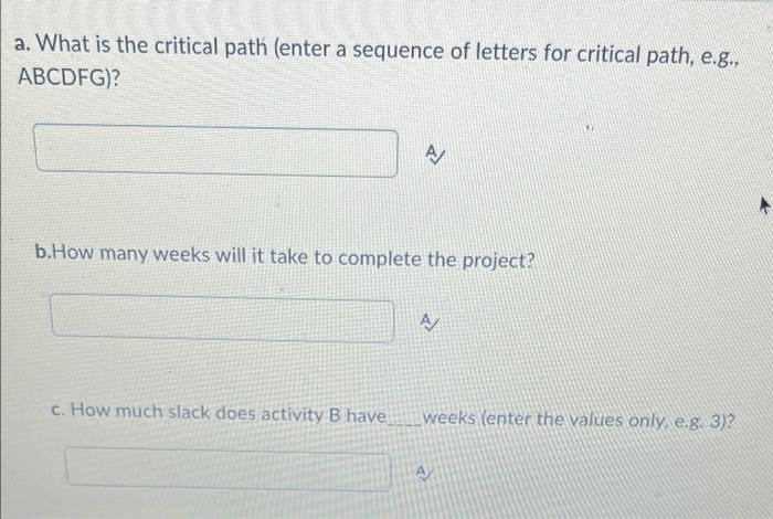 Could you please find the critical path, how many