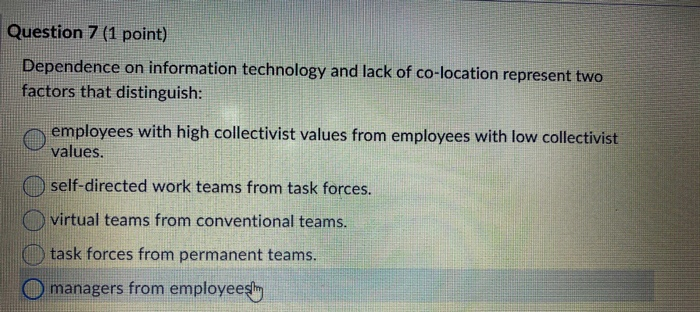 Question 26 (1 point) Globalization and knowledge