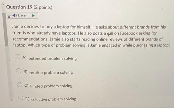 Jamie decides to buy a laptop for himself. He