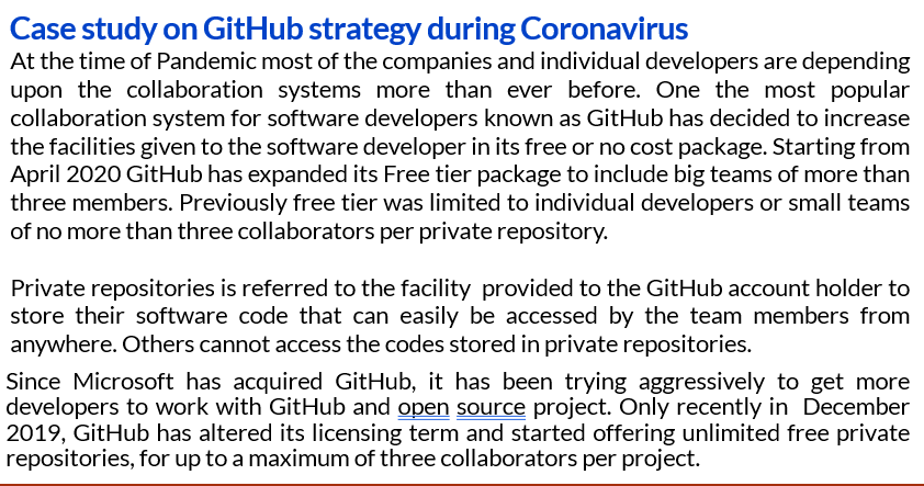 Case study on GitHub strategy during Coronavirus
