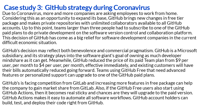 Case study on GitHub strategy during Coronavirus