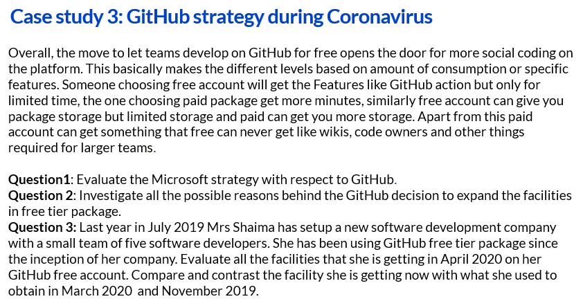 Case study on GitHub strategy during Coronavirus