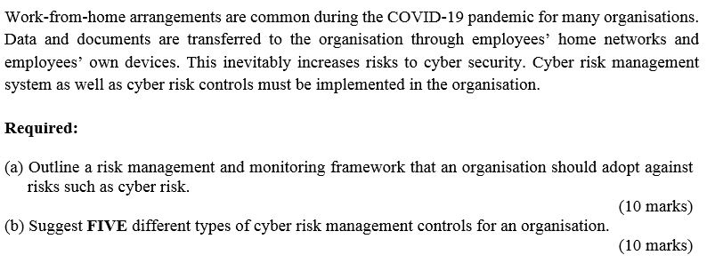 Work-from-home arrangements are common during the