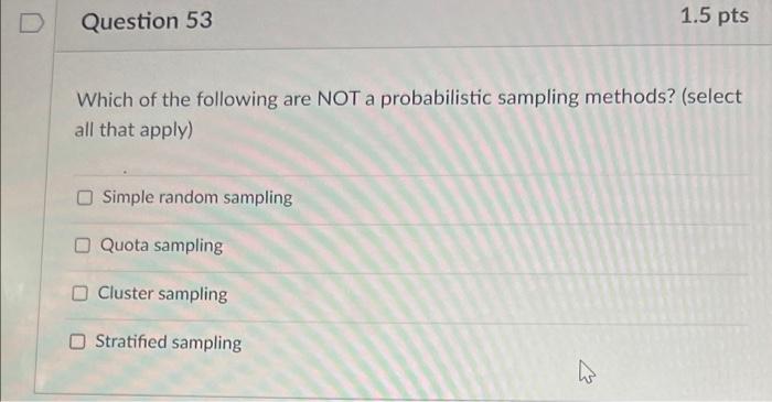 1.5 pts Question 52 Suppose you are shopping