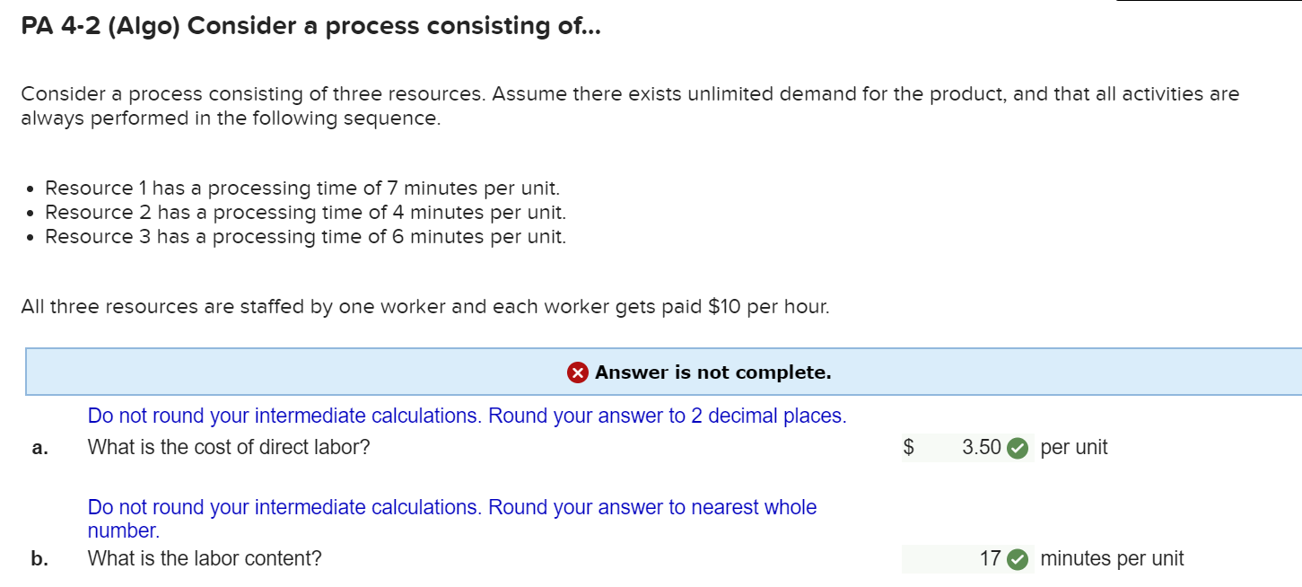 PA 4-2 (Algo) Consider a process consisting of...