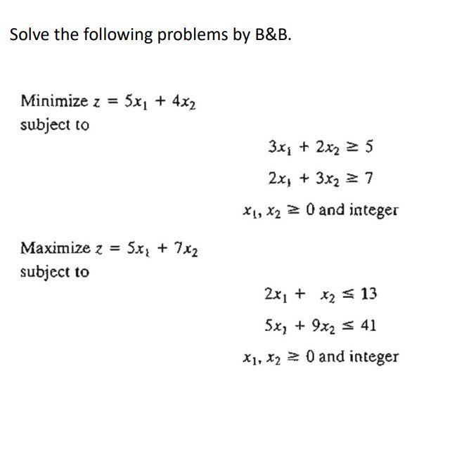 please detail solution Solve the following