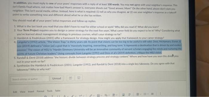 I am looking for help on question #4. It needs to
