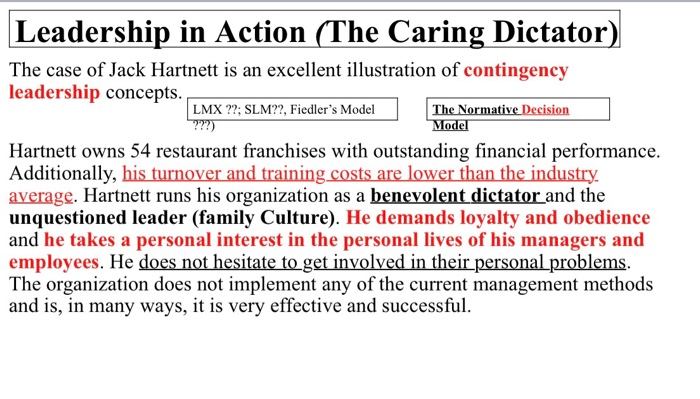 ???) Leadership in Action (The Caring Dictator)