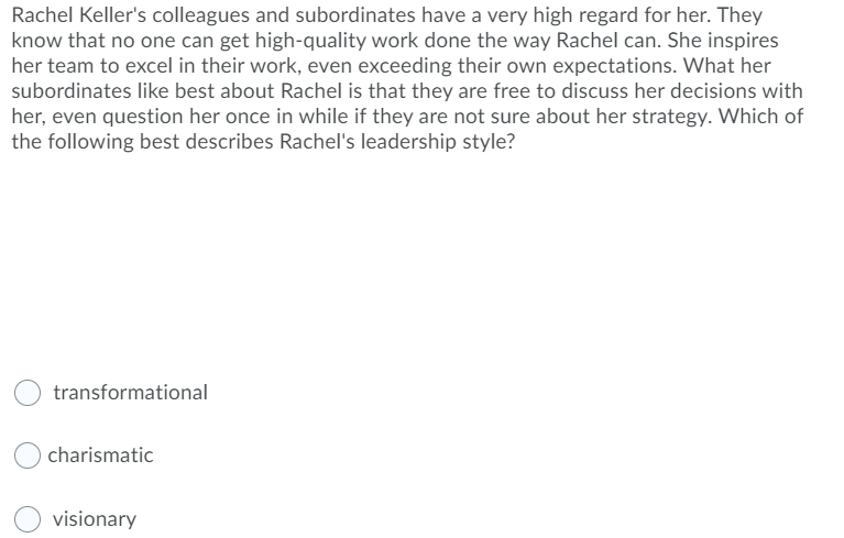 OPTION4 transactional Rachel Keller's colleagues