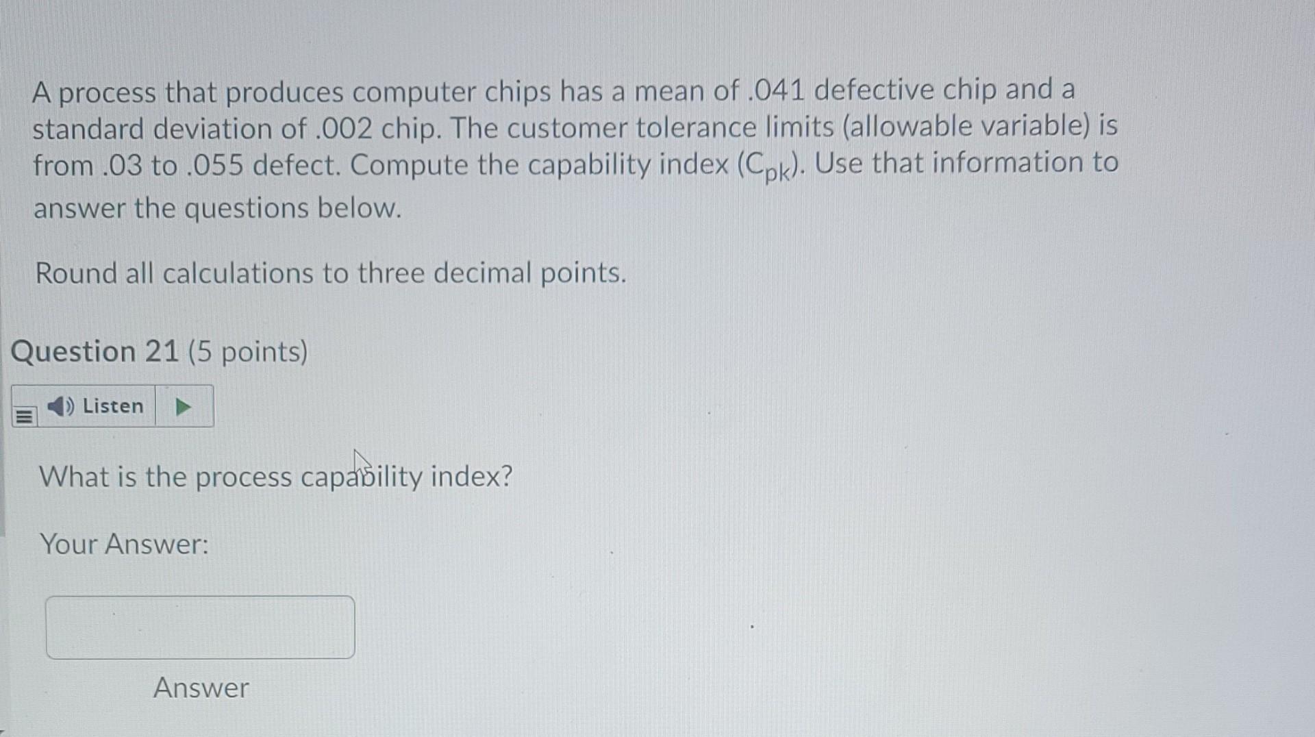 Need help with this problem please! A process