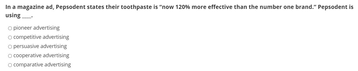 In a magazine ad, Pepsodent states their