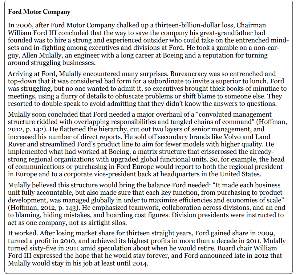 1. Identify two structural dilemmas 2.what were