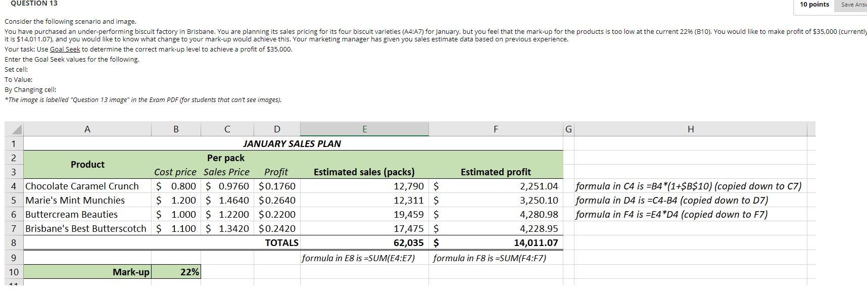 QUESTION 13 10 points Save Ansy Consider the