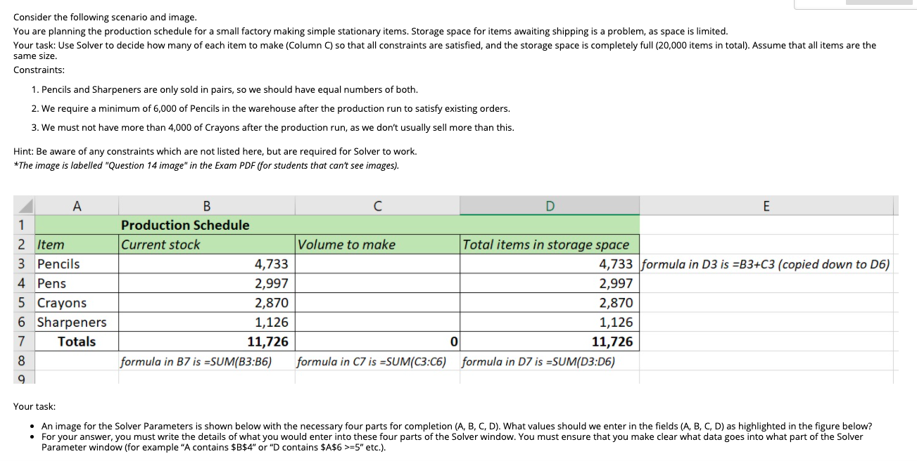 Consider the following scenario and image. You